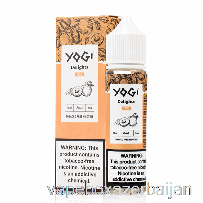 Vape Azerbaijan Peach Ice - Yogi Delights - 60mL 3mg